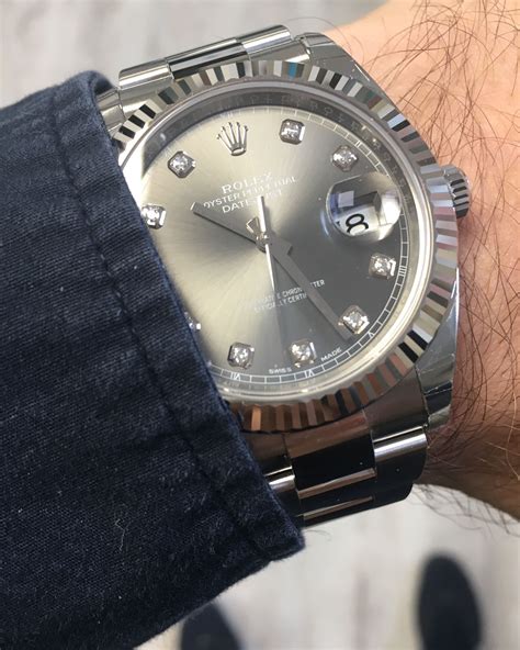 rolex datejust ii 41mm rhodium dial|Rolex Datejust 41 rhodium jubilee.